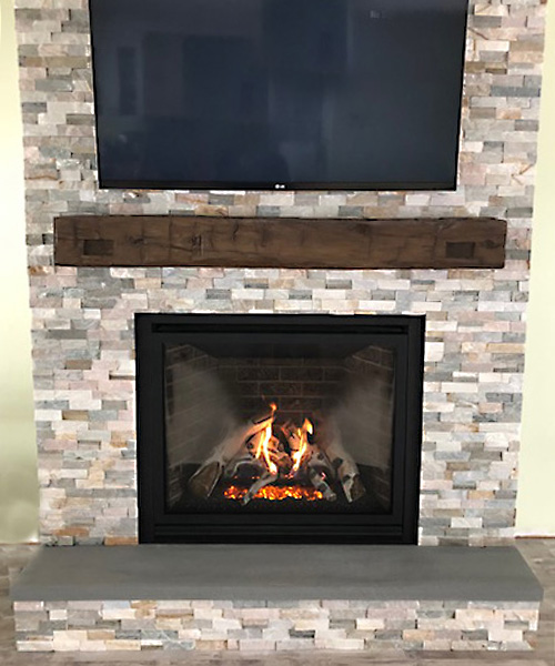 gas fireplace install in Franklin NH