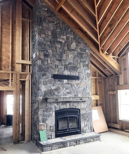 natural stone hearth remodel in Plymouth NH