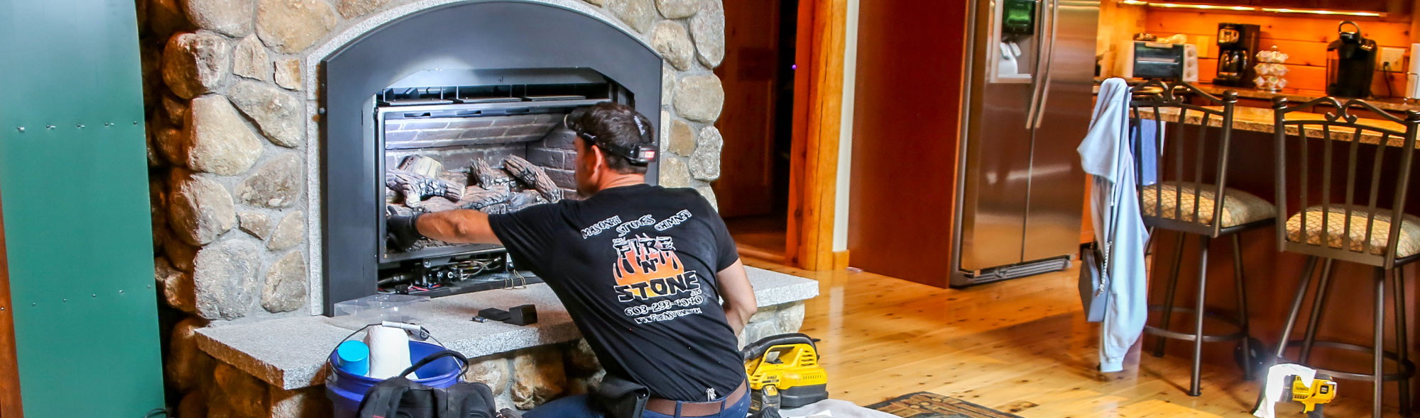 fireplace installation in Gilford NH
