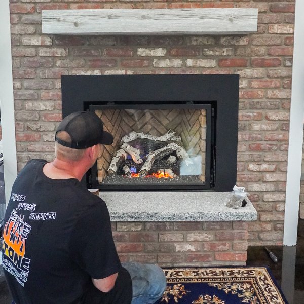 new gas fireplace, laconia nh