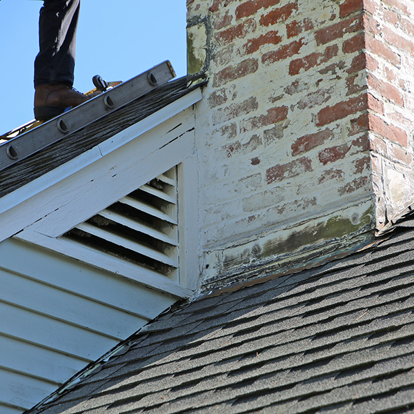 efflorescence and leaky chimney repair in Gilford NH