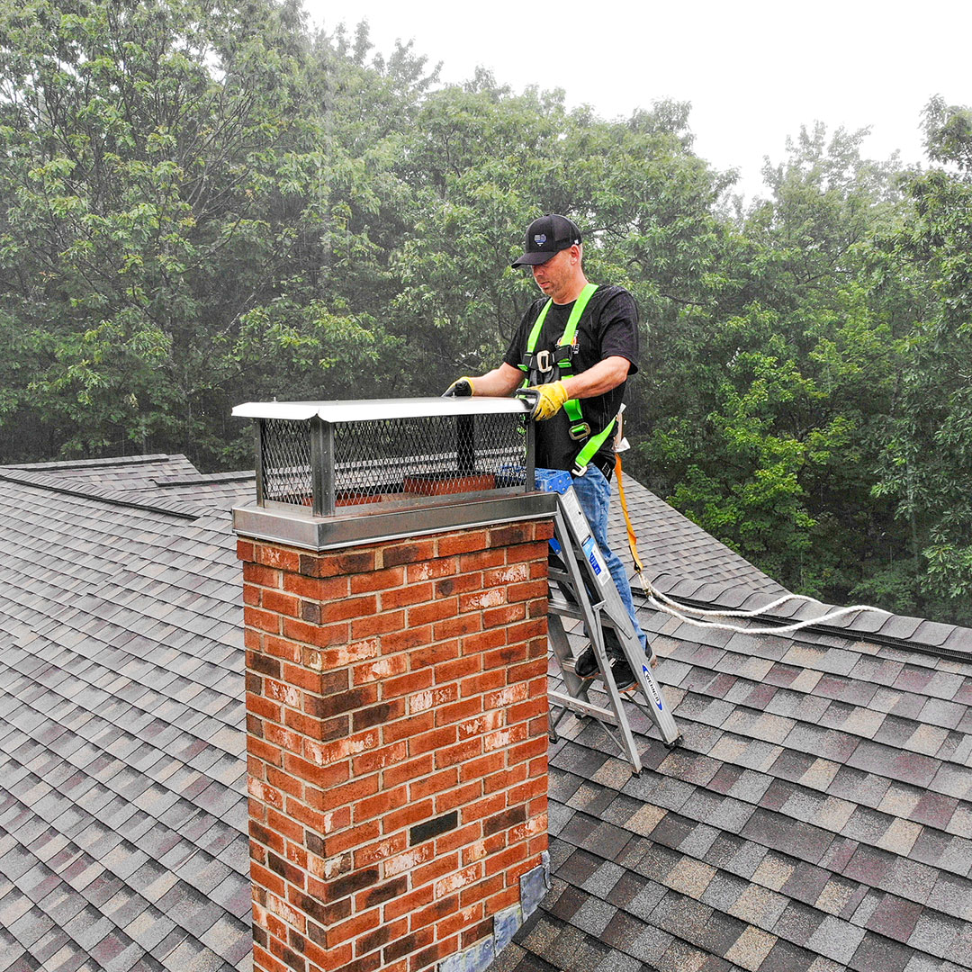 chimney cap installation in Moultonborough NH