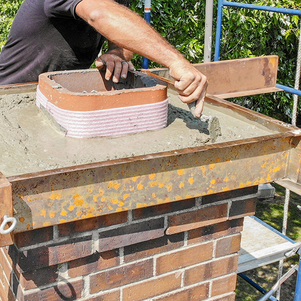 Chimney crown rebuilding in Tilton NH