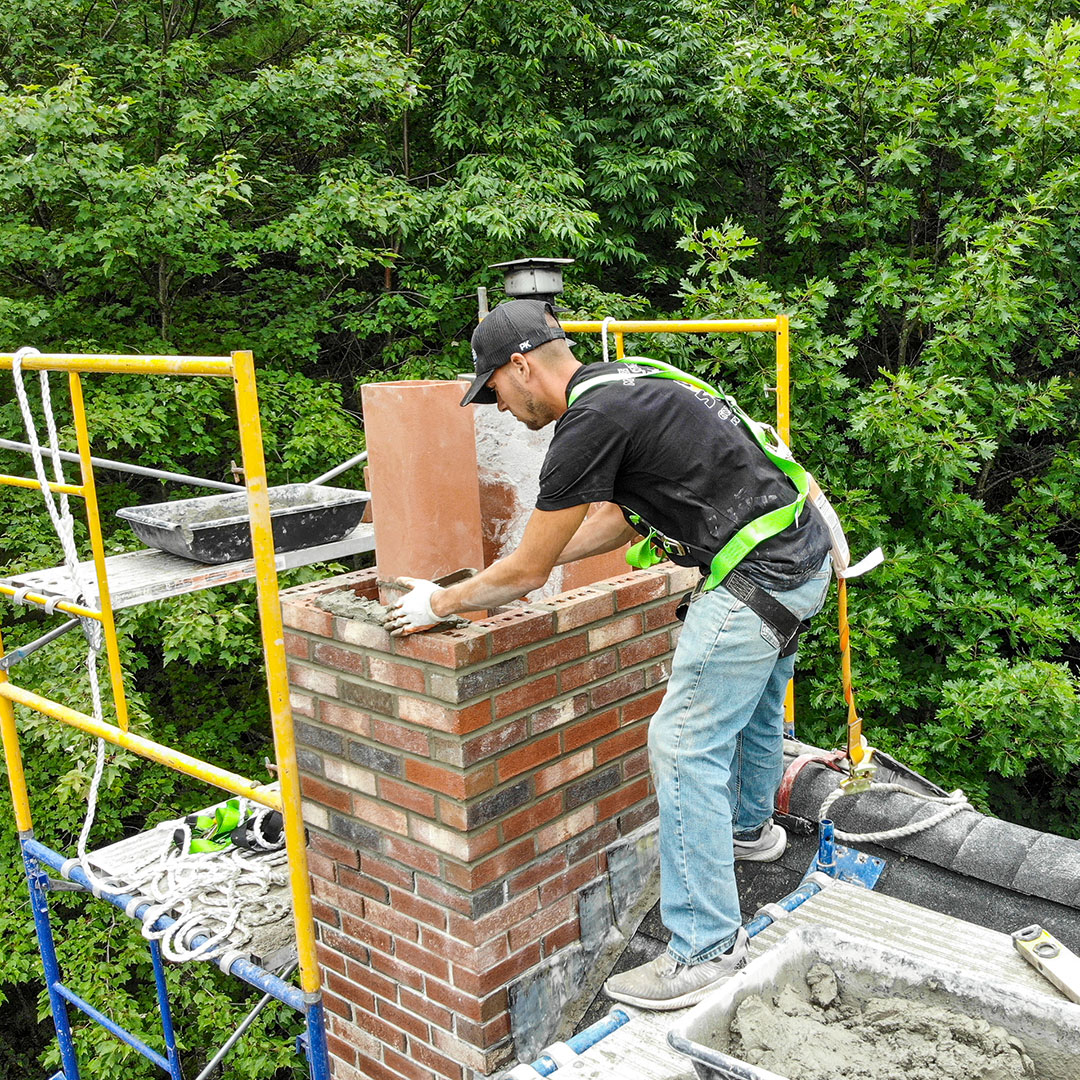 Chimney rebuilding in Lincoln, NH