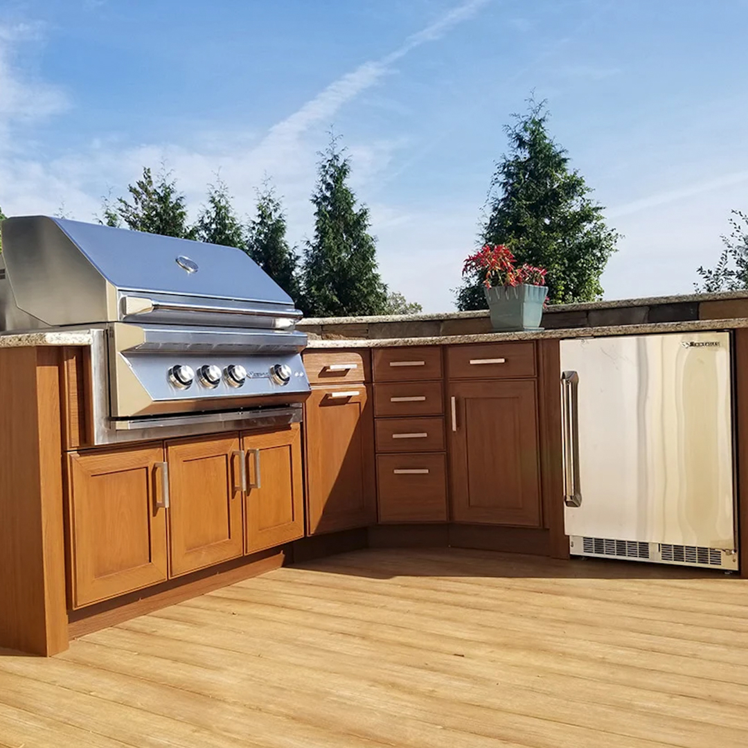 Outdoor Kitchen Grills and Installation in the Lakes Region New Hampshire.